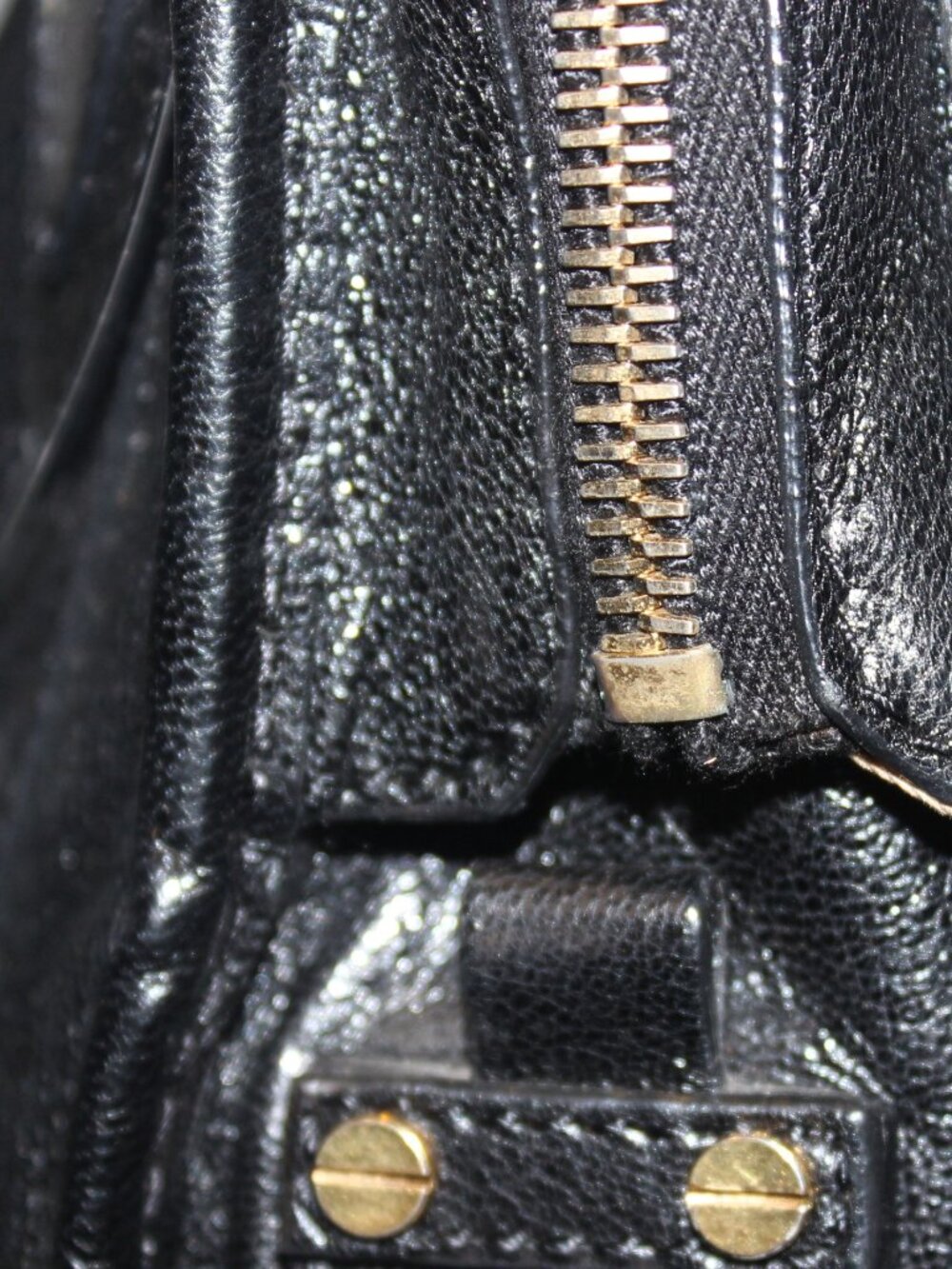 $1300 Marc Jacobs Black Leather Wellington Fulton Satchel Hobo Bag - Picture 10 of 15